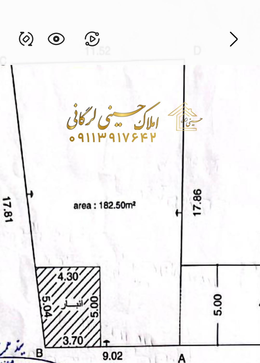 فروش زمین 182متر بهترین شرایط ساخت ویلا نزدیک ساحل