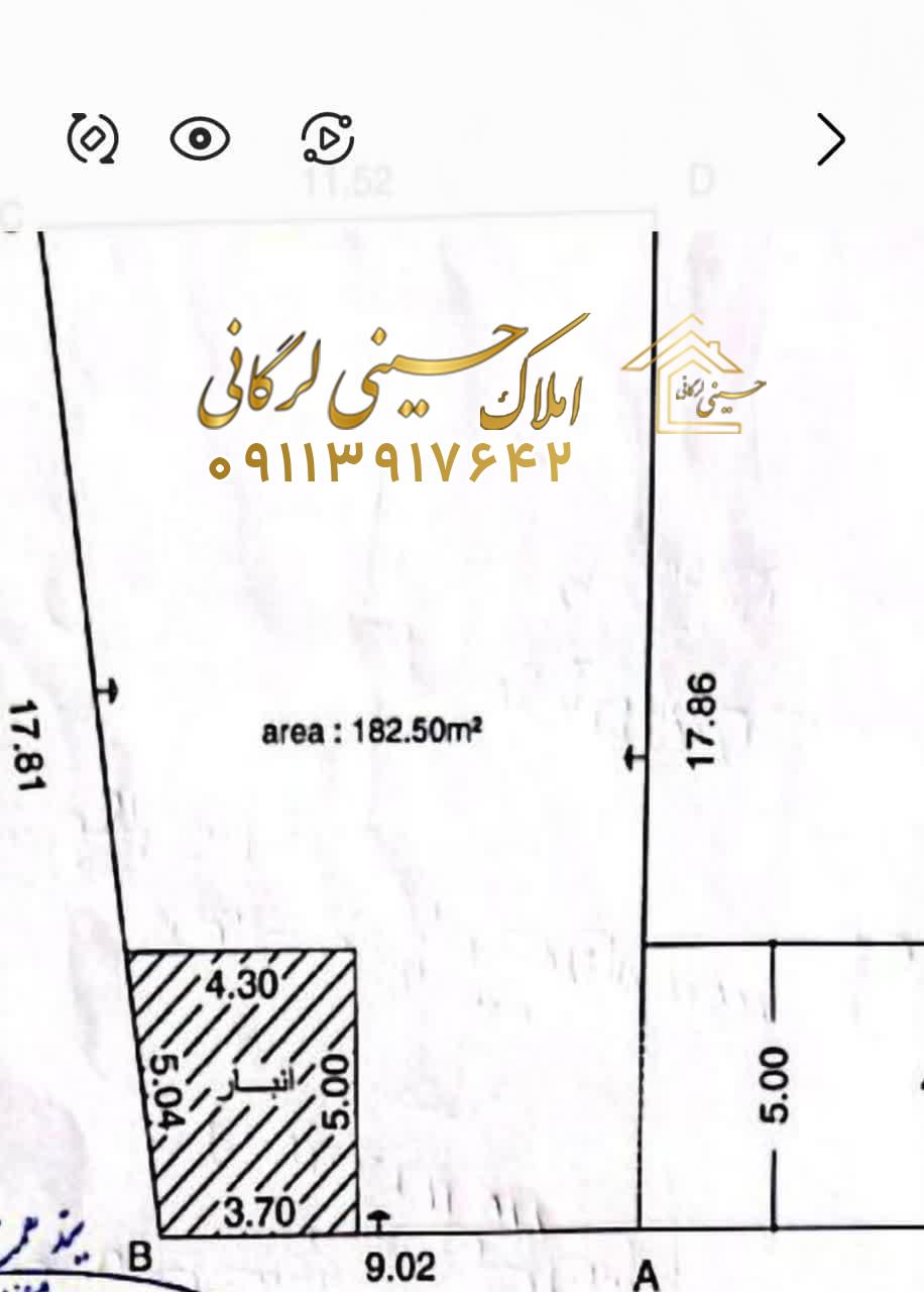 فروش زمین 183 متری الحاق به بافت صددرصدی در امام رود چالوس